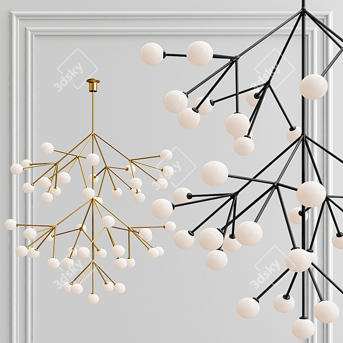 Modern Mara Grande Chandelier 3D model image 1