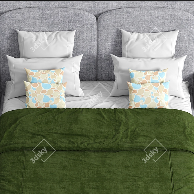Luxury Paris Paname Bed - Roche Bobois 3D model image 2