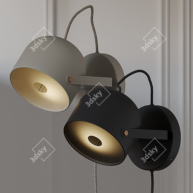 Modern Svejk 13 Wall Sconce 3D model image 1