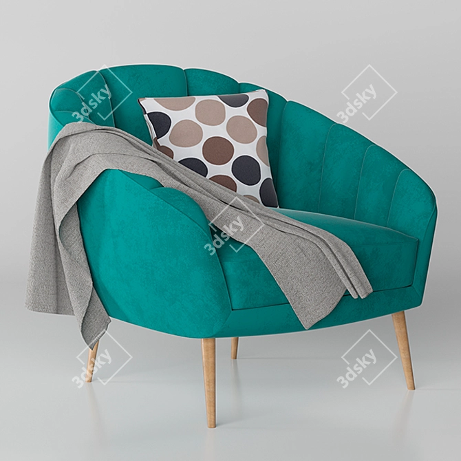 Nikoline Armchair MD 1962 3D model image 2