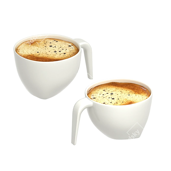 Arabia Ego Porcelain Coffee Cup 3D model image 1