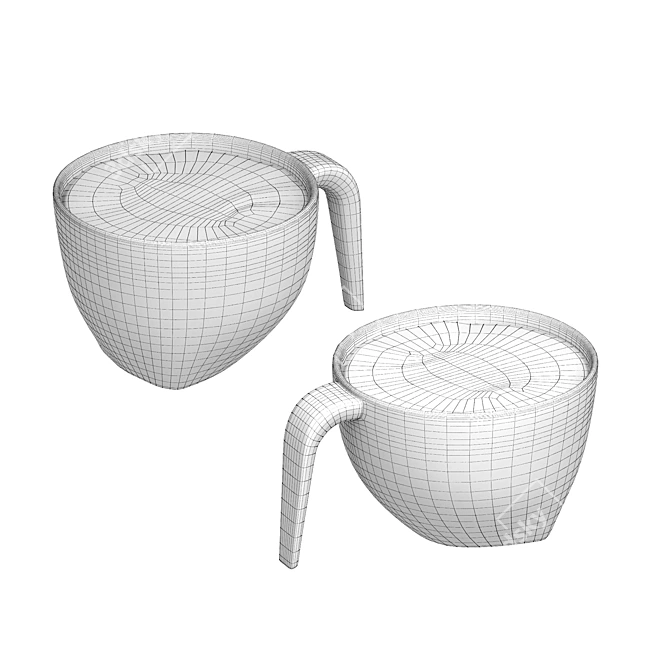 Arabia Ego Porcelain Coffee Cup 3D model image 2