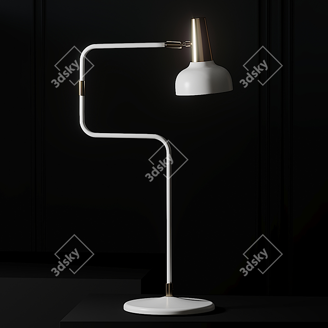 Sleek Ray Table Lamp - BANKERYD 3D model image 3