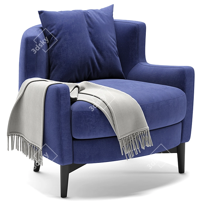 Elegant Gio Armchair: Medea Lifestyle 1905 3D model image 1