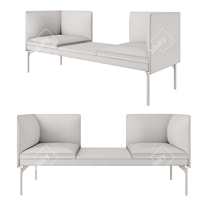 Modular Sofa Toronto - Flexible and Stylish 3D model image 2