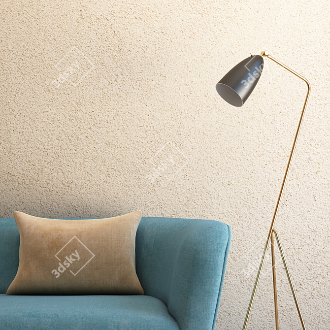 Seamless Stucco: Ultra HD Quality 3D model image 2