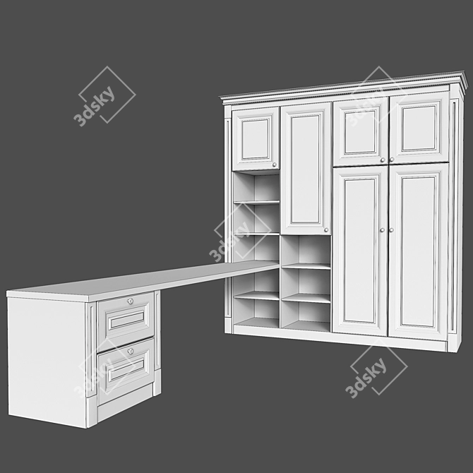 Window-Side Workstation 3D model image 2