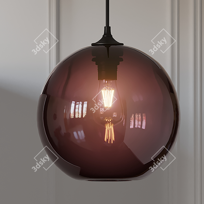 Elegant Solitaire Pendant by Jeremy Pyles 3D model image 2