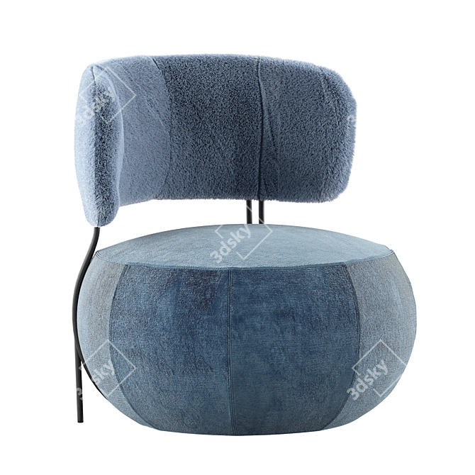 Modern Comfort: Baby Geo Armchair 3D model image 1