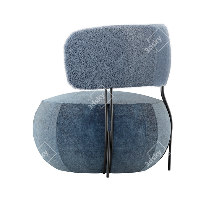 Modern Comfort: Baby Geo Armchair 3D model image 2