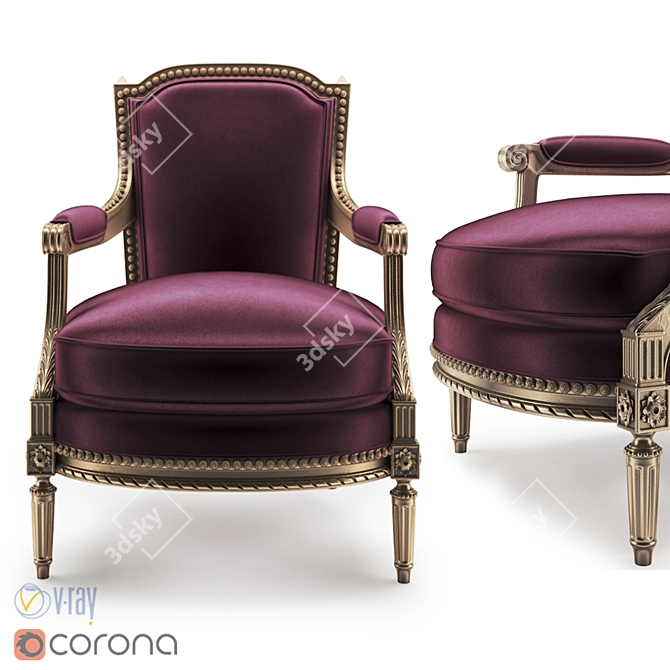 Pozzoli SX-161: Luxurious Comfort 3D model image 2