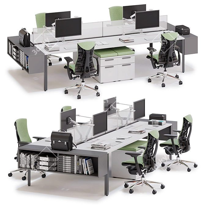 Herman Miller Studio Workspace 3D model image 1