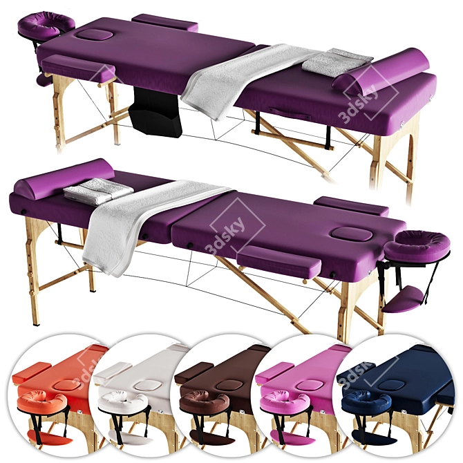 Foldable Massage Table Sierra 3D model image 1