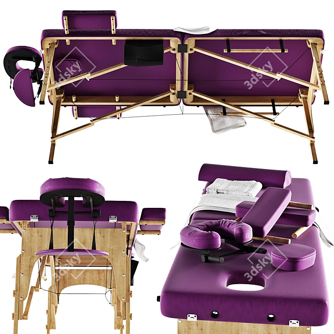 Foldable Massage Table Sierra 3D model image 2