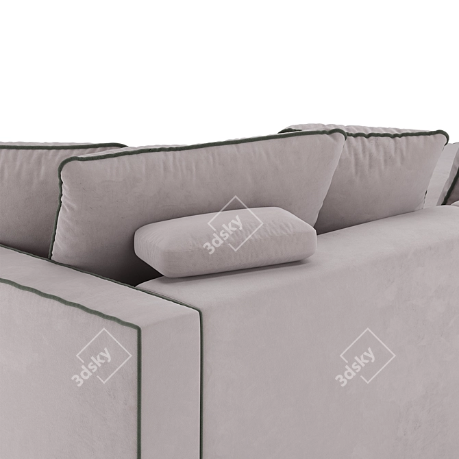 Flexform Armand Sofa: Elegant and Contemporary Design. 3D model image 5