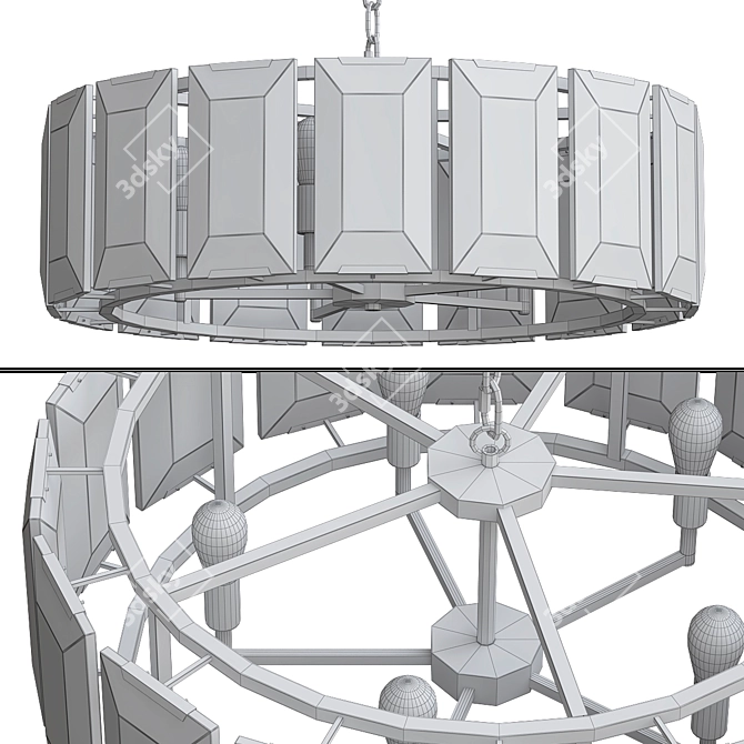 Kebo Luxury Hardware - Elegant Modern Loft Pendant 3D model image 3