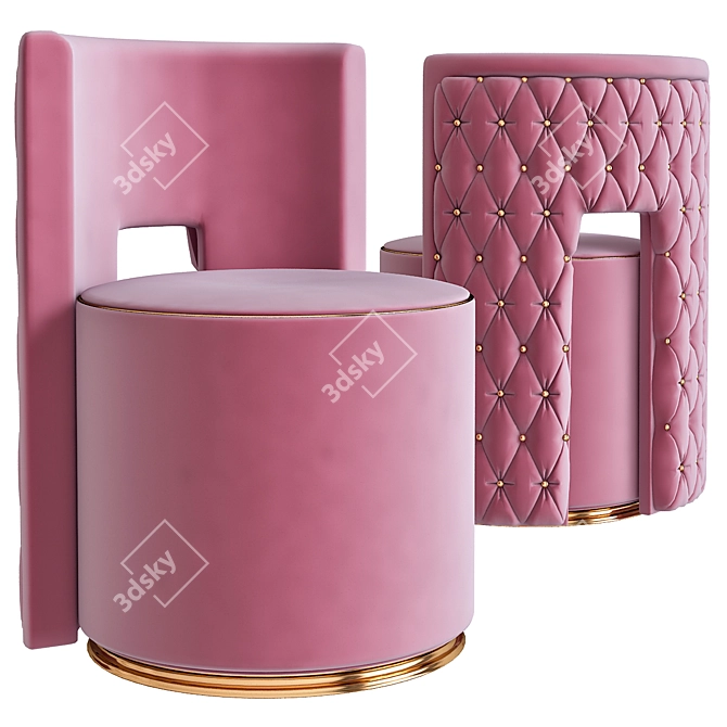 FESTINO Swivel Chair: Modern Comfort 3D model image 1