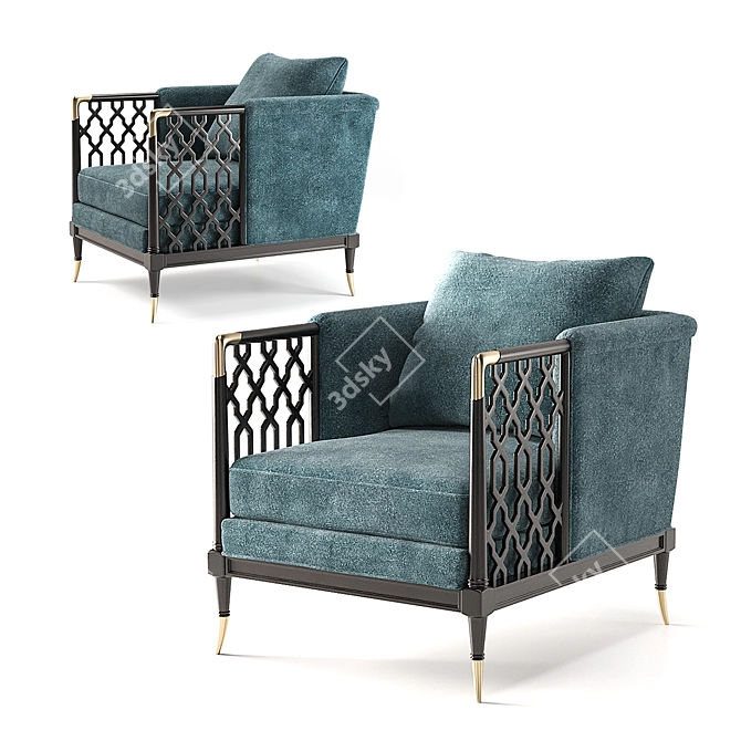 Elegance in Lattice: Entertain in Style 3D model image 2