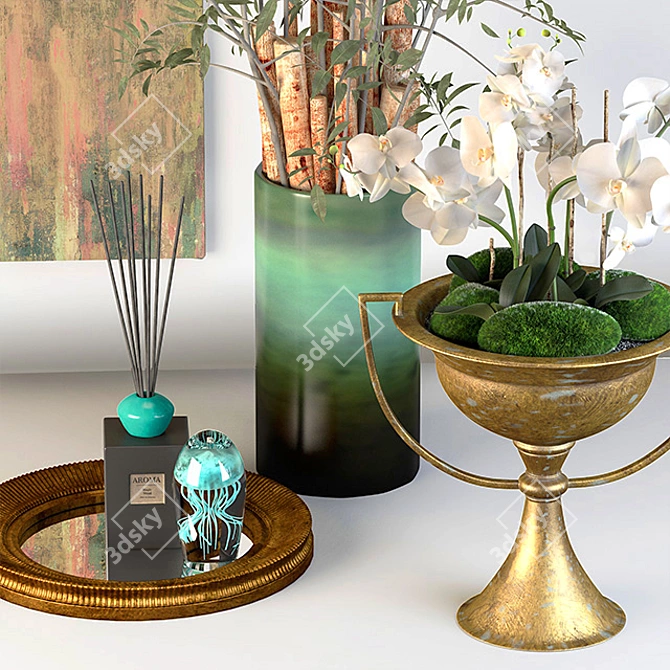 Italian Decor Set by Enzo de Gasperi 3D model image 2