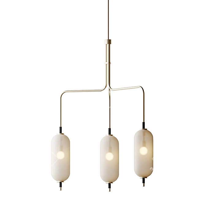 Modern Elegance: Pierce Chandelier 3D model image 6