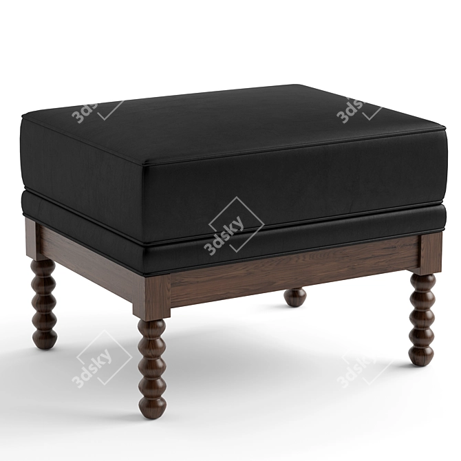 Elegance in Comfort: Tarragona Ottoman 3D model image 1