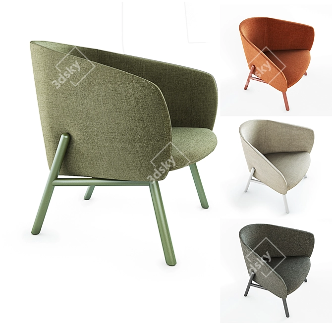 Elegant and Versatile: Kristalia Tuile 3D model image 2