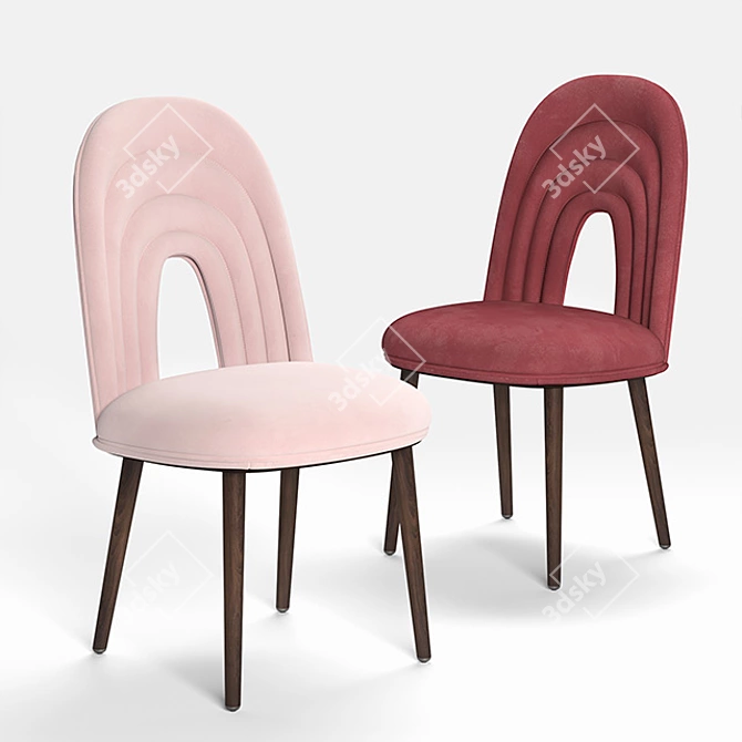 Paolo Castelli Echo Chair & Nettuno Table Set 3D model image 2