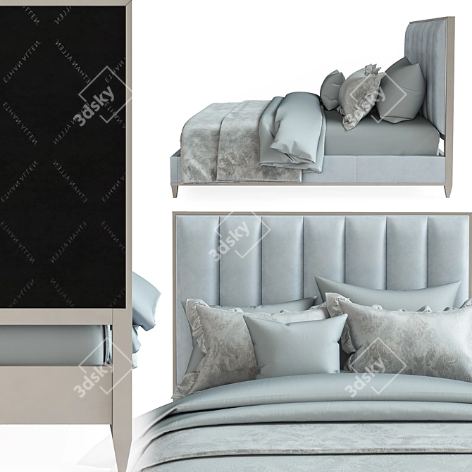 Elegant Ethan Allen Beldon Bed 3D model image 2
