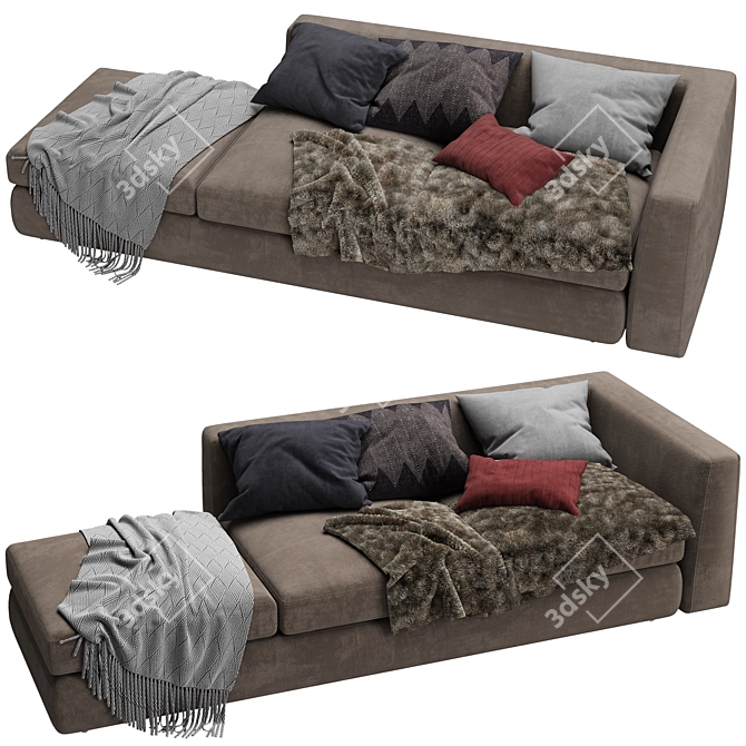 Elegant Otium Maxalto Sofa 3D model image 1