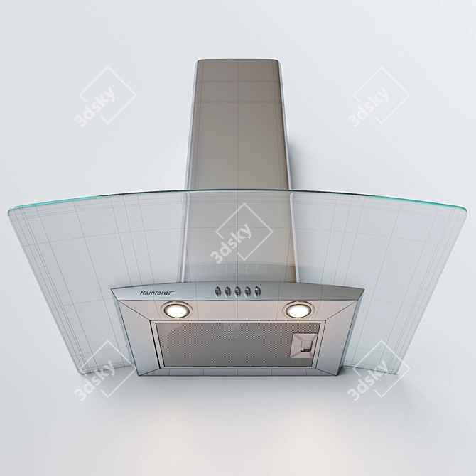 Stylish Dome Hood with RCH 2620 Glass 3D model image 3