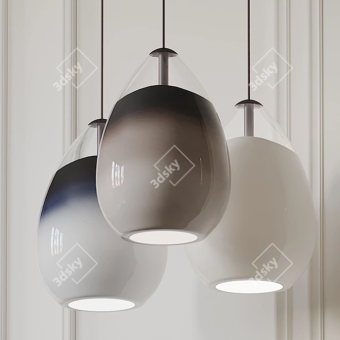 Sleek Alina Pendant by Tech Lighting 3D model image 1