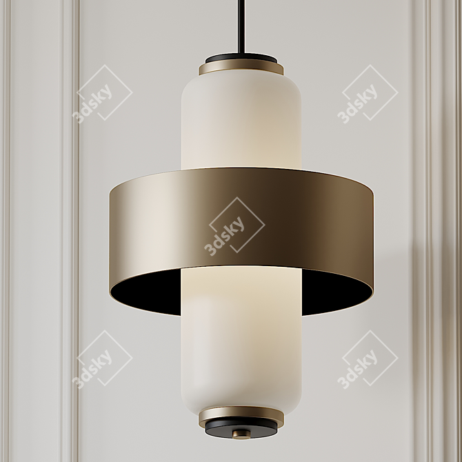 Luxury Melrose Pendant by Bullard 3D model image 1