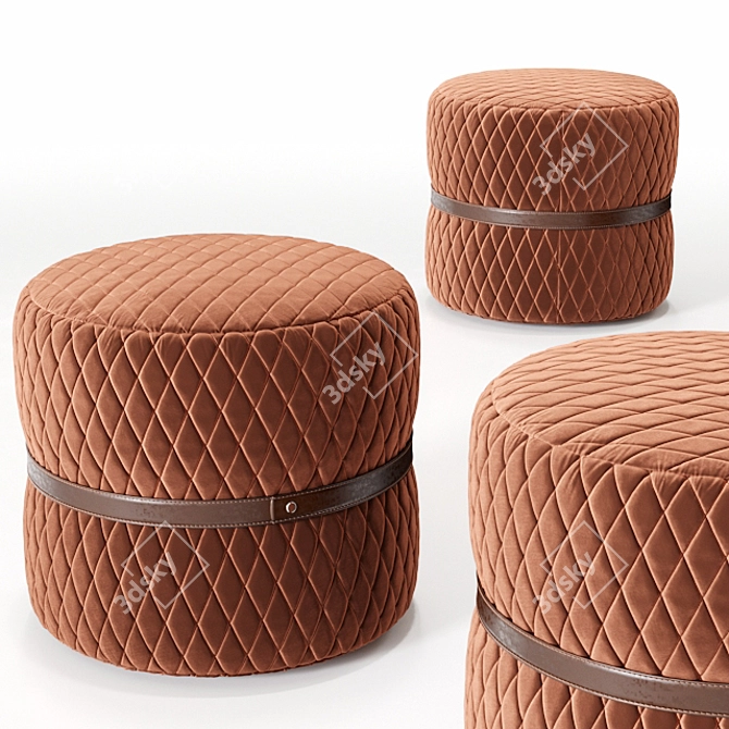 Conga Pouf: Stylish and Versatile Seating 3D model image 1