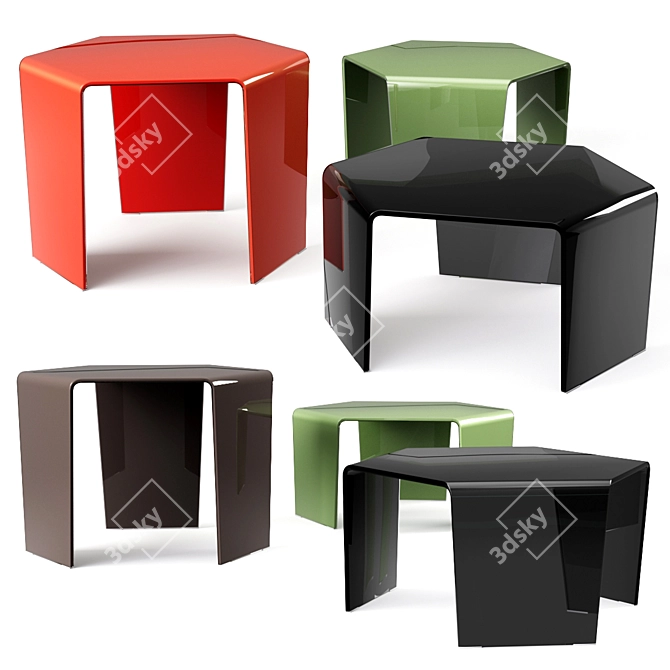 Sleek and Stylish Sovet Coffee Table 3D model image 1