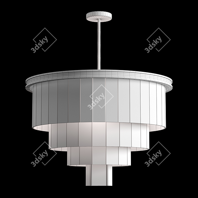 Elegant Derby Chandelier 3D model image 2