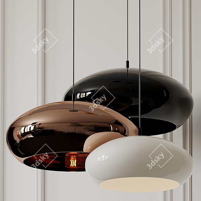 Capella Pendant: Elegant Lighting Solution by Viso 3D model image 1