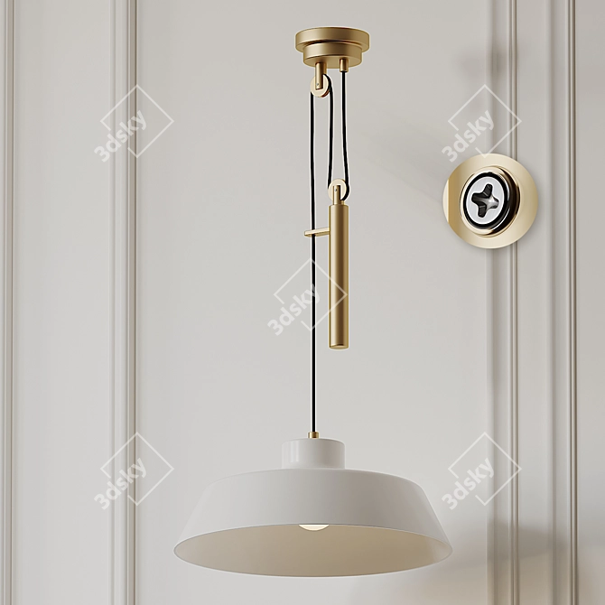 Unique Luminary: Candor Pendant 3D model image 1