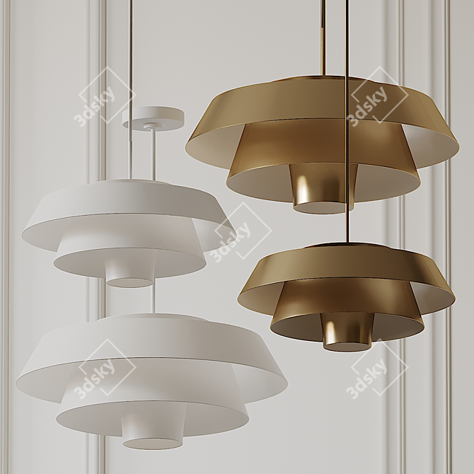 Contemporary Brisbin Pendant: ED Ellen DeGeneres 3D model image 1