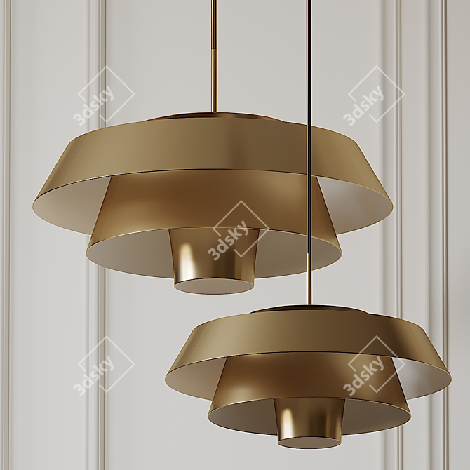 Contemporary Brisbin Pendant: ED Ellen DeGeneres 3D model image 3