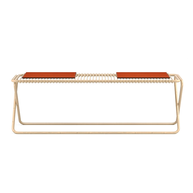 Luxury Hermes Karumi Bench 3D model image 2