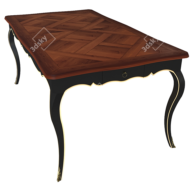 Montigny Cavaillon Rectangular Dining Table 3D model image 2