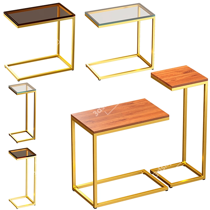 Elegant MONE Coffee Table 3D model image 1