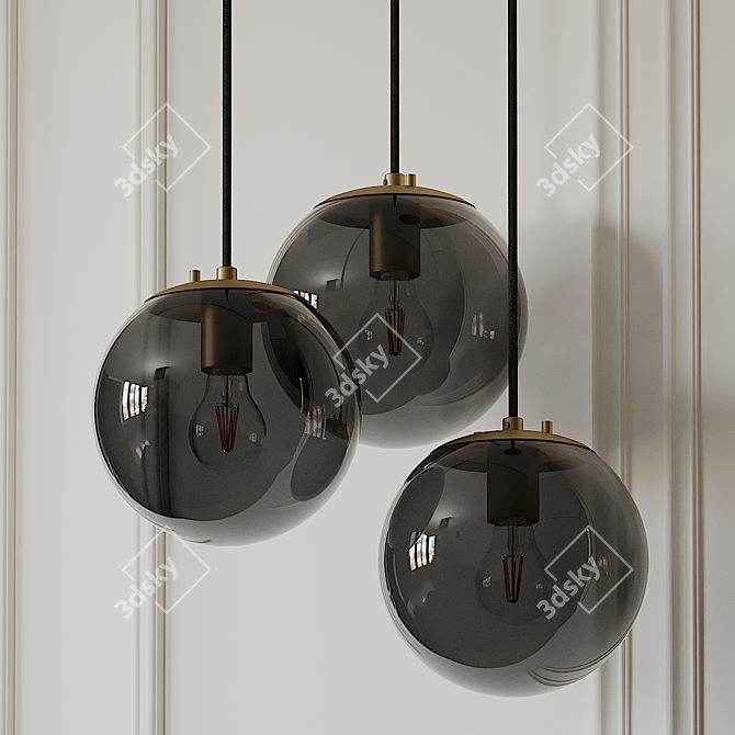 Wysocki Pendant: Elegant Globe Lighting 3D model image 2