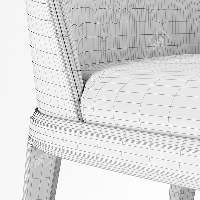 Poliform Grace Chair: Elegant and Versatile Seating Solution 3D model image 3