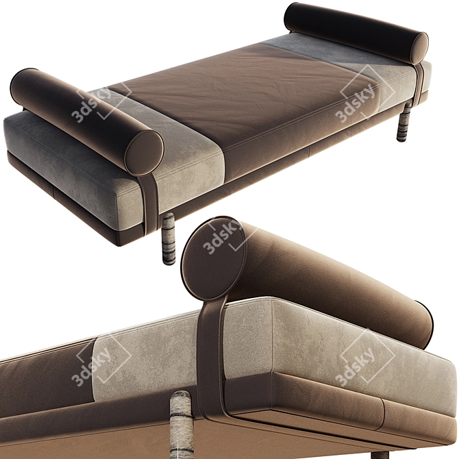 Convertible Daybed: Stylish Seating Solution 3D model image 1