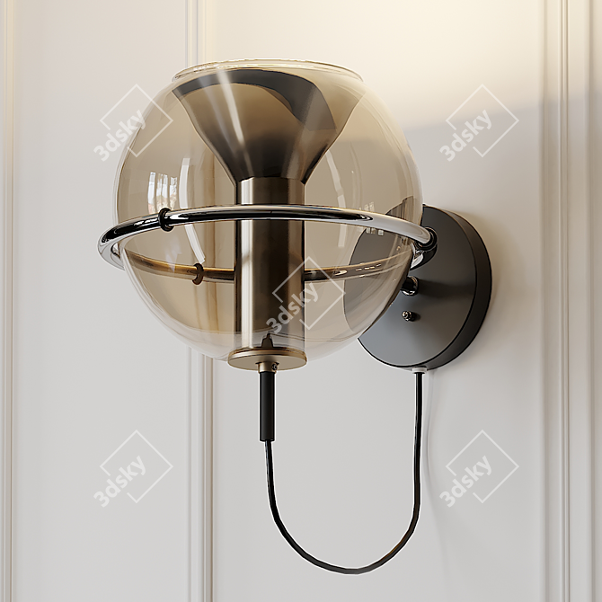 Modern RAAK Globe Wall Lamps 3D model image 1