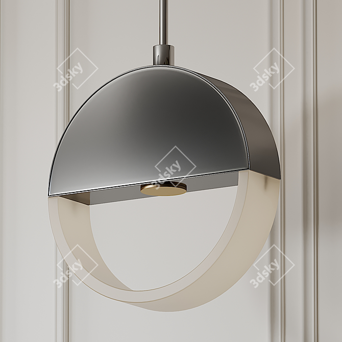 Anello LED Mini Pendant: Sleek Illumination 3D model image 1