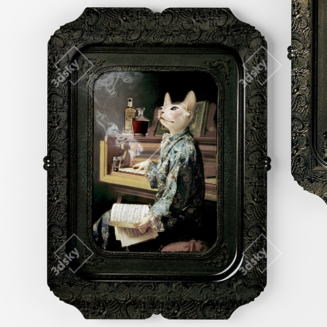 Elegant Serving Trays: Victoire, Lazy Victoire 3D model image 2