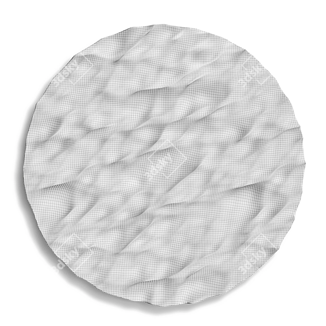 Golden Metal Pocket Ocean Art 3D model image 2