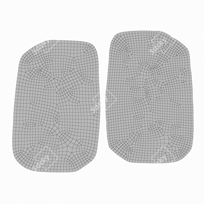 Fragment Carpet: Modern Design 3D model image 2
